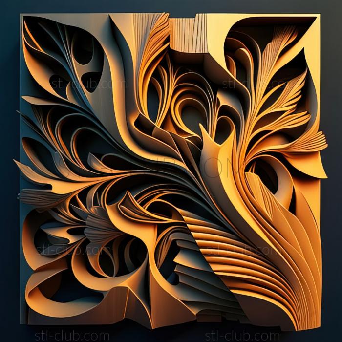 3D model st abstract art (STL)